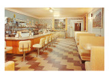 Interior, Retro Diner Giclee Print