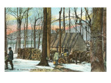 Maple Sugar Camp, Vermont Giclee Print