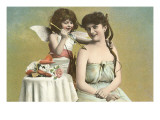 Victorian Mother and Child as Cupid Poster