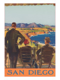 Poster of Bluffs, San Diego, California Prints