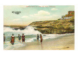 The Cove with Old Biplane, La Jolla, California Kunstdrucke