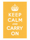 Keep Calm and Carry On Giclee Print