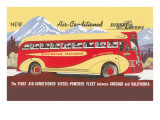 Bus Line, Chicago to California Prints