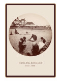 Children on Beach, Hotel del Coronado, San Diego, California Posters