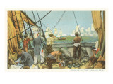 Perry's Victory on Lake Erie, Ships of War Giclee Print