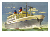 SS President Cleveland Poster