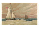 Small and Large Sailing Boats Giclee Print