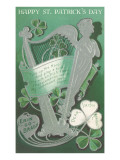 Happy St. Patricks Day Poem Lámina giclée Happy St. Patricks Day Poem Lámina giclée