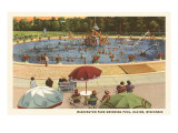Pool, Washington Park, Racine, Wisconsin Posters
