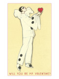 Pierrot with Heart Photo
