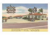 Hitching Post Motel, San Diego, California Giclee Print