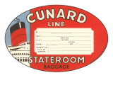 Cunard Line Baggage Tag Posters