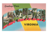 Greetings from Lexington, Virginia Poster