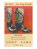Cowboy Boots by Tony Lama Wydruk giclee