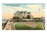 Tacoma High School, Living Flag, Washington Giclee Print