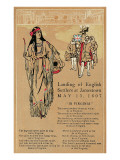 Landing at Jamestown, Virginia Poster