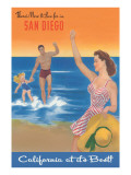 Poster with Happy Family, San Diego, California Posters