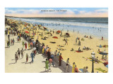 Mission Beach, San Diego, California Giclee Print