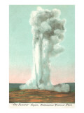 Old Faithful Geyser, Yellowstone National Park Giclee Print