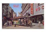 Cable Car Turn-Table, San Francisco, California Posters