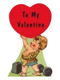To My Valentine, Little Boy as Strongman reproduction procédé giclée
