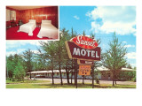 Sunset Vintage Motel Giclee Print