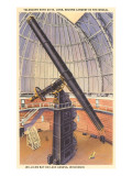 Telescopio de Yerkes, bahía de Williams, Wisconsin Lámina giclée