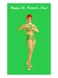 Happy St. Patrick's Day, Bikini Girl Posters