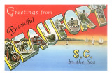 Greetings from Beaufort, South Carolina Poster