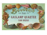 Souvenir from Gaslamp Quarter, San Diego, California Giclee Print