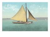 Gaff-Rigged Sailboat Giclee Print