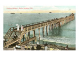 Pleasure Wharf, Santa Barbara, California Prints