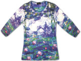 Women's: White Water Lilies 4 T-Shirt by Claude Monet