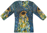 Women's:  Sunflower Shirts by Gustav Klimt