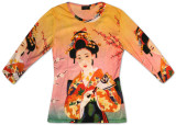 Women's:  Rainbow Geisha Shirt