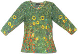 Women's:   Farm Garden with Sunflowers, c.1912 T-shirts by Gustav Klimt
