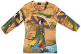 Women's:  Yellow and Purple Japanese Umbrella T-shirts