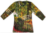 Women's: Waterlillies Pink Harmony Shirts by Claude Monet