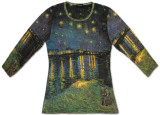 Women's:  Starry Night over the Rhone, c.1888 T-shirts by Vincent van Gogh