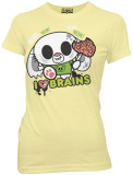 Juniors: I Heart Brains Bunny T-shirts