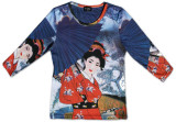 Women's:  Lady with White Japanese Umbrella Shirts