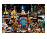 Las Vegas Overload Reproducción en lienzo de la lámina por Nick Spark Las Vegas Overload Reproducción en lienzo de la lámina por Nick Spark