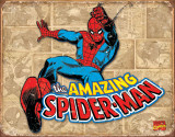 Spiderman Panels Tin Sign