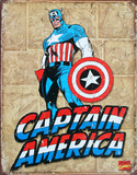 Captain America Panels Tin Sign
