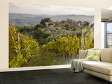 Vineyards in Hamlet of Castello Di Volpaia, Near Radda in Chianti Wall Mural – Large by Glenn Van Der Knijff