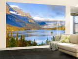 Saint Mary Lake and Wild Goose Island, Glacier National Park, Montana, USA Wall Mural – Large by Jamie & Judy Wild