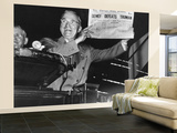 Harry Truman Jubilantly Displaying Erroneous Chicago Daily Tribune Headline 