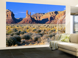 Pinnacles and Buttes in Valley of the Gods, Monument Valley, Utah, USA Wall Mural – Large af Bernard Friel
