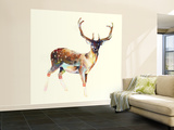 Le cerf aux chaussettes blanches Wall Mural – Large par Charmaine Olivia