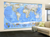 World Map 1988 Wall Mural – Large